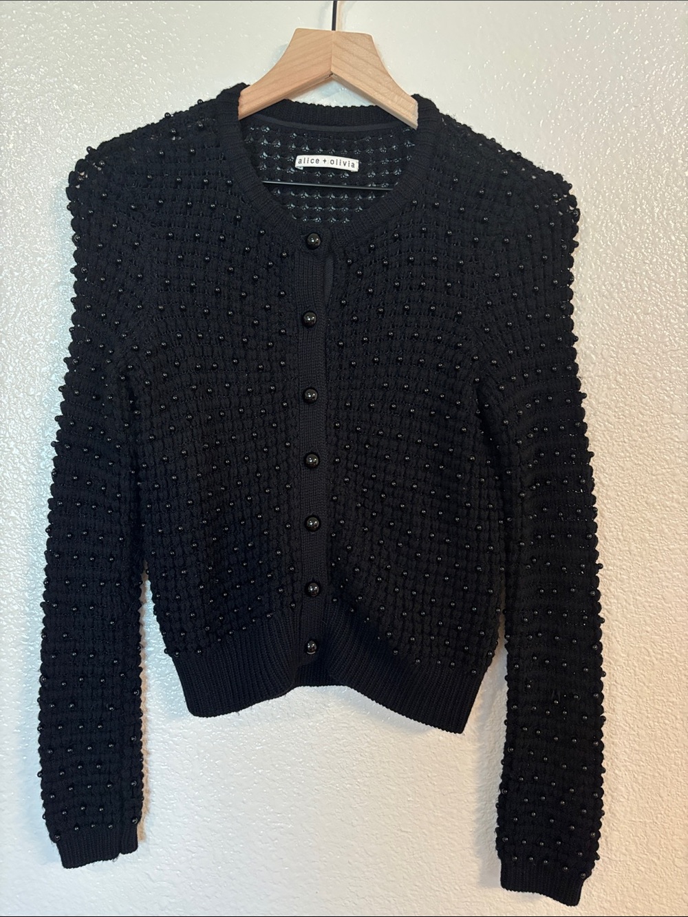 ALICE + OLIVIA Embellished Beaded Cardigan